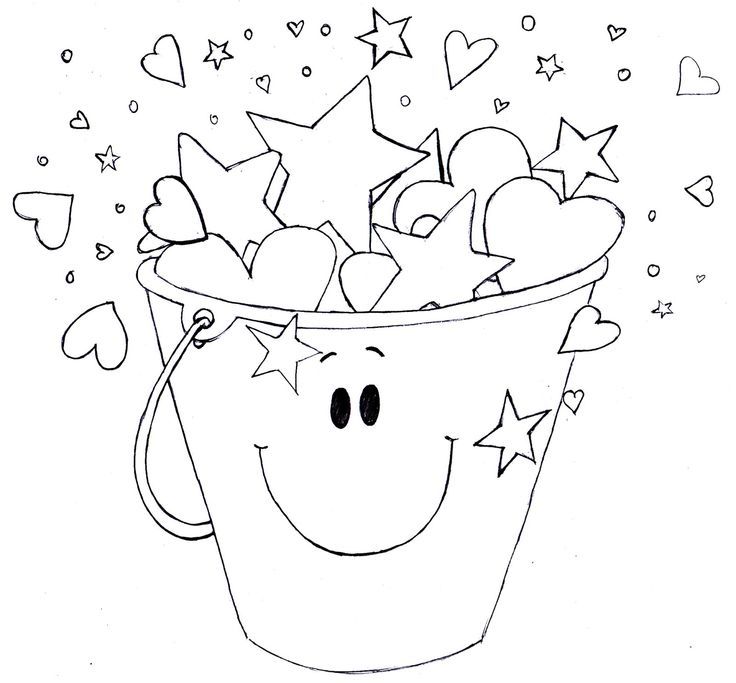 How Full Is Your Bucket Coloring Pages Sketch Coloring Page