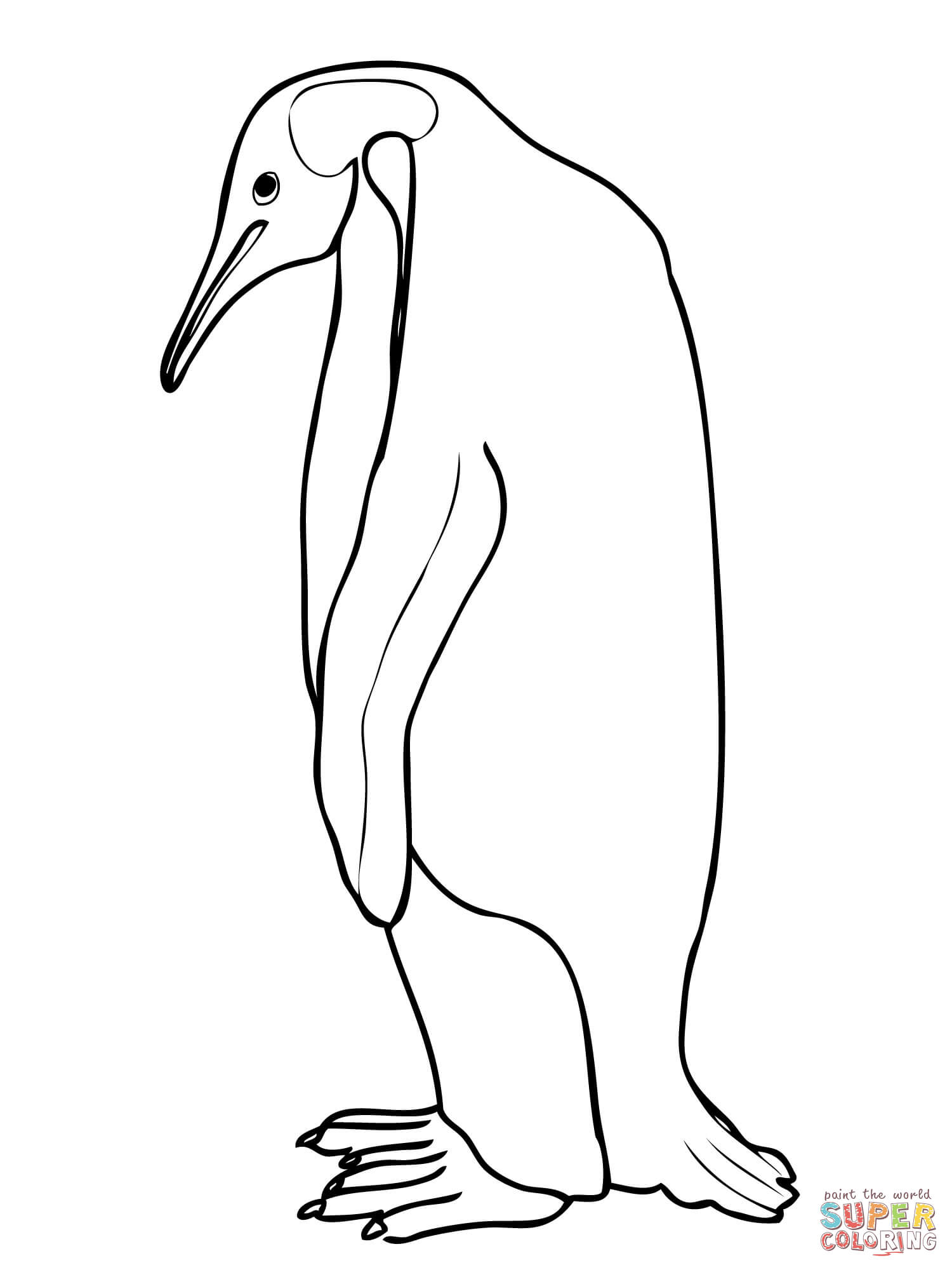 Emperor Penguin coloring page | Free Printable Coloring Pages
