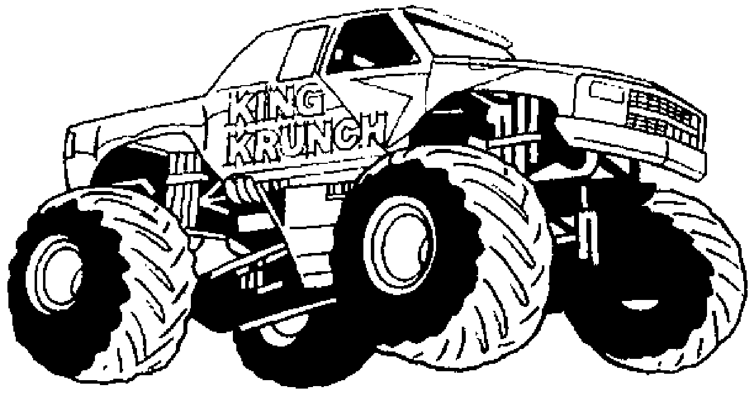 Of Monster Trucks - Coloring Pages for Kids and for Adults