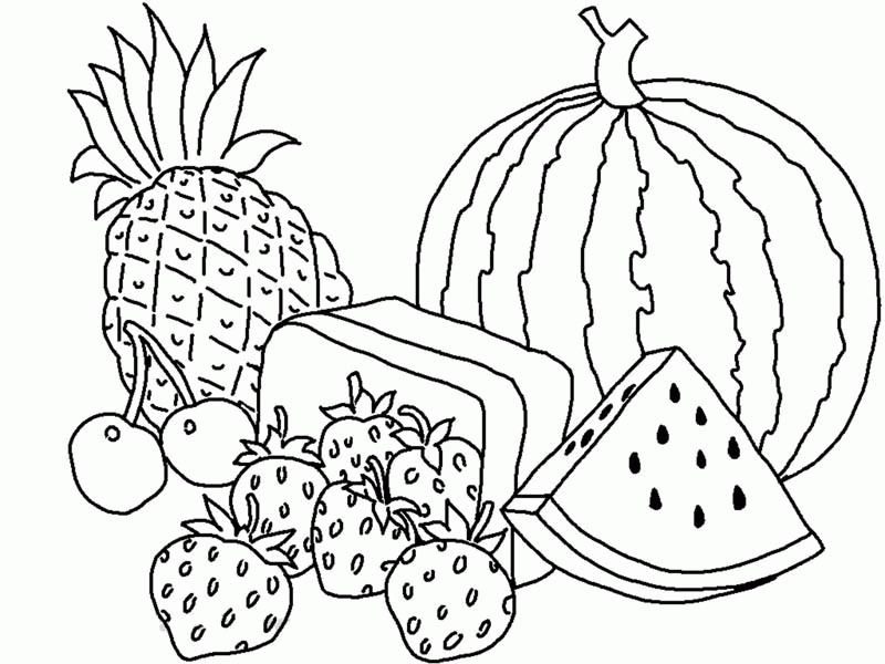 Manual Fruit And Vegetables Coloring Pages Designs Canvas, Science ...