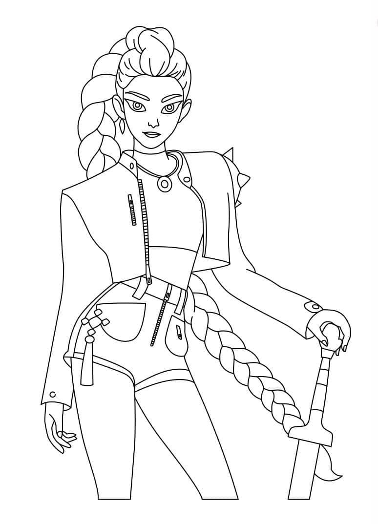 Rumi Kpop Demon Hunters coloring page - Download, Print or Color Online for  Free