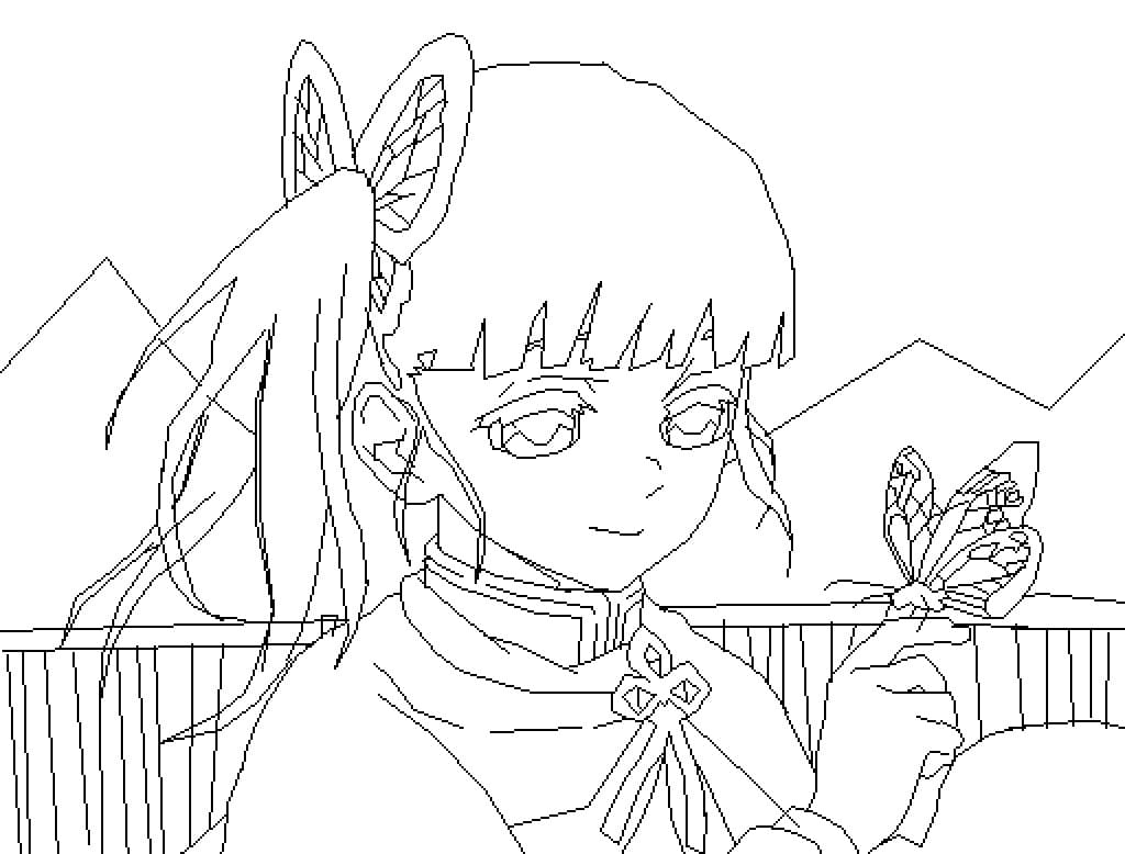 Printable Kanao Tsuyuri Coloring Pages - Anime Coloring Pages