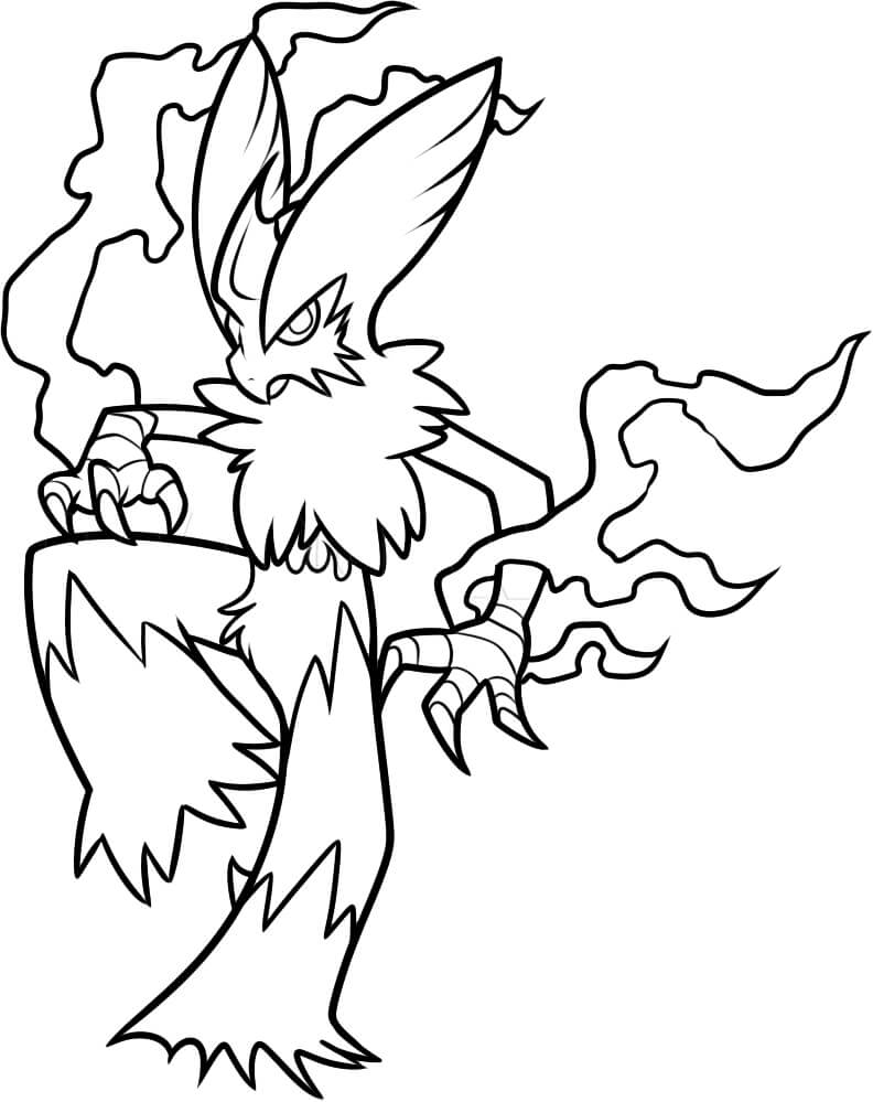 Mega Blaziken 1 Coloring Page - Free Printable Coloring Pages for Kids