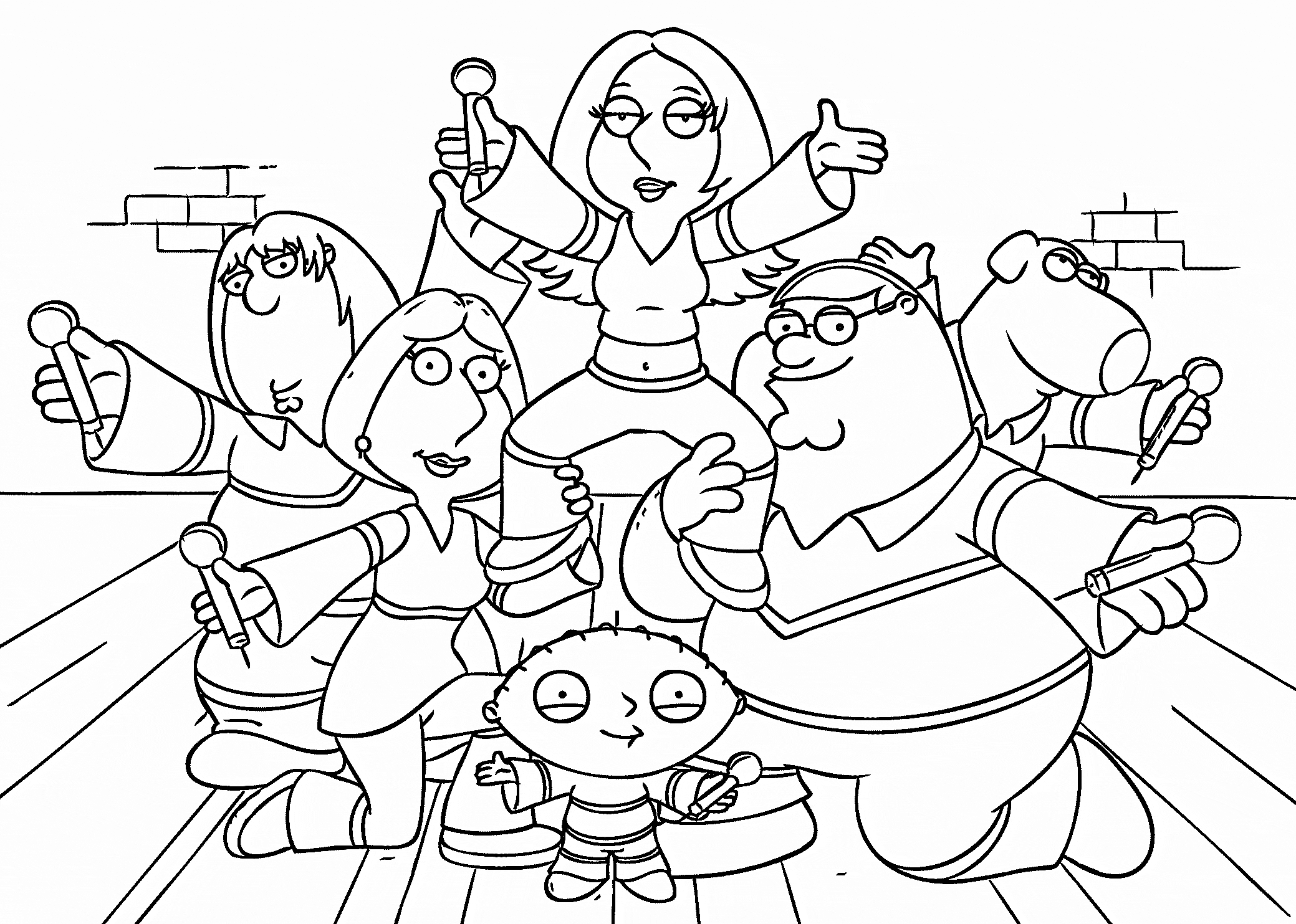 Family Guy Coloring Page - Coloring Pages for Kids and for Adults