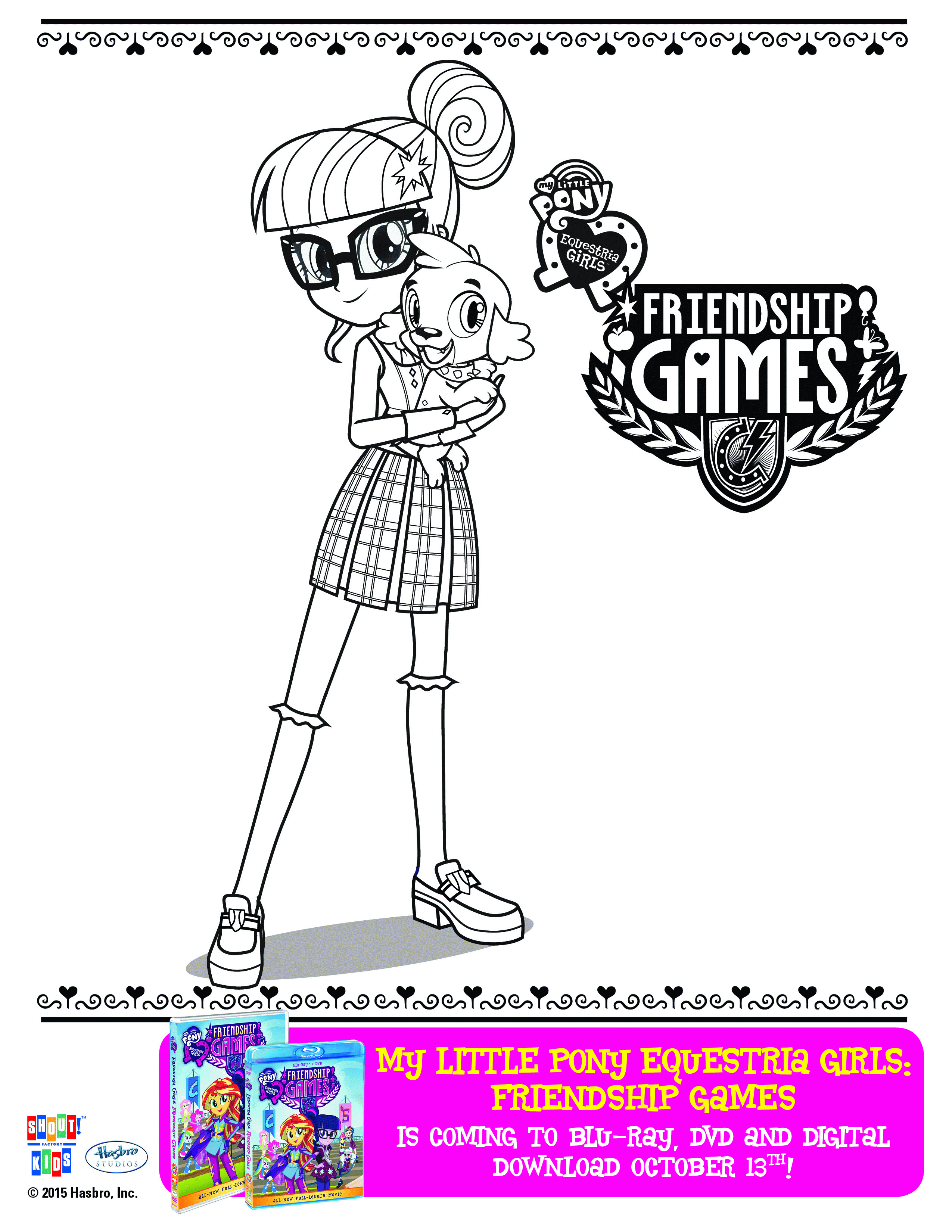 My Little Pony Equestria Girls: Friendship Games Coloring Sheets ...