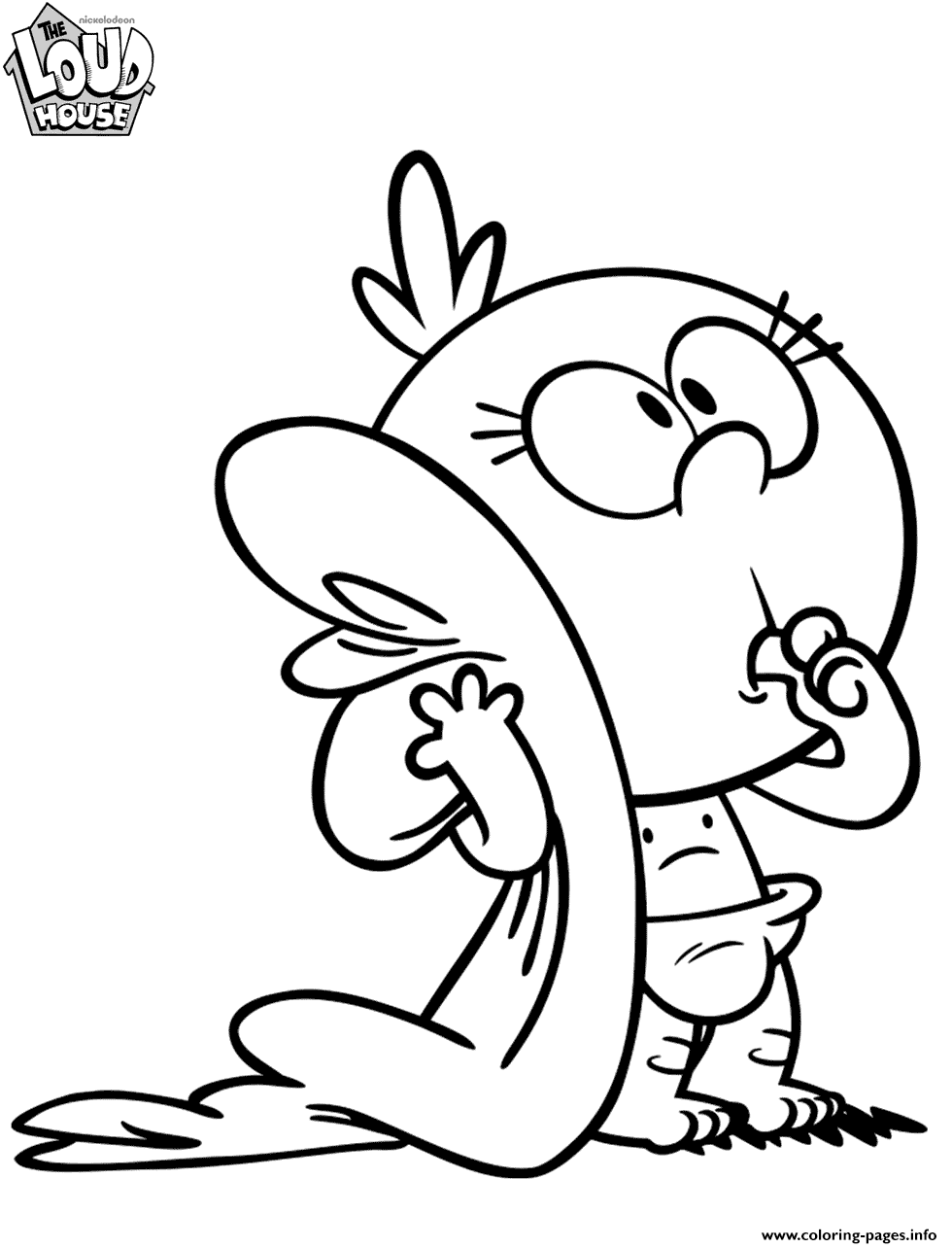 Lily Loud House Baby Coloring Pages Printable