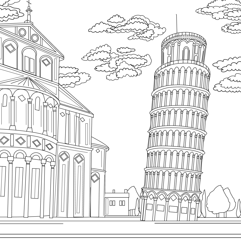 Sky diving, coloring page by Olivia Linn – Olivia Linn