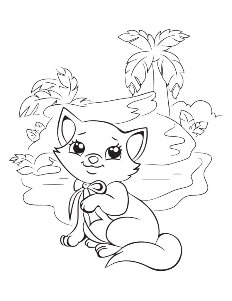 Free CAT Coloring Pages for Download (Printable PDF) - VerbNow