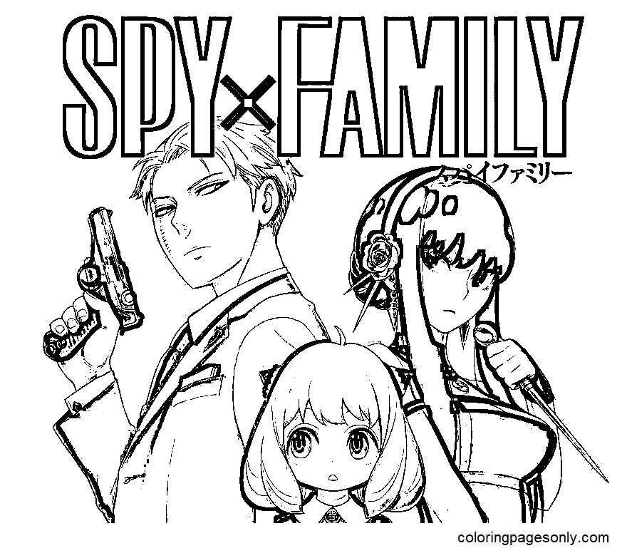Spy x Family Free Printable Coloring Pages - Spy x Family Coloring Pages - Coloring  Pages For Kids And Adults