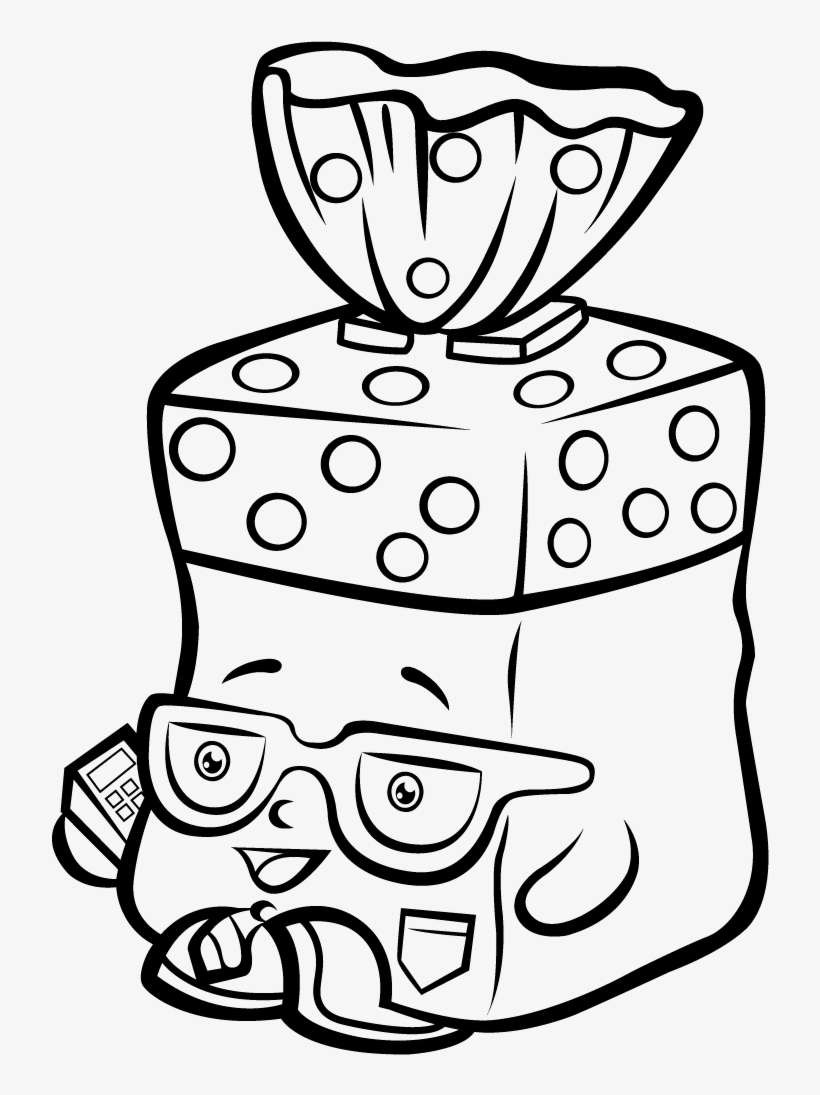 Shopkins Season 1 Bread Head Coloring Page - Shopkins Coloring Pages PNG  Image | Transparent PNG Free Download on SeekPNG