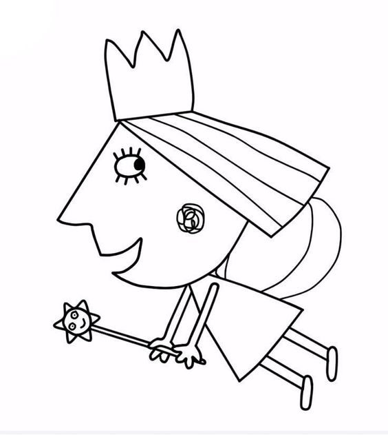 Holly Is Flying Coloring Page - Free Printable Coloring Pages for Kids