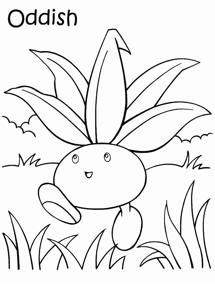 oddish colorear pokemon - Clip Art Library