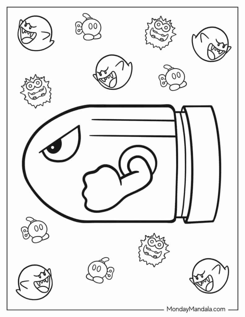34 Mario Kart Coloring Pages (Free PDF ...
