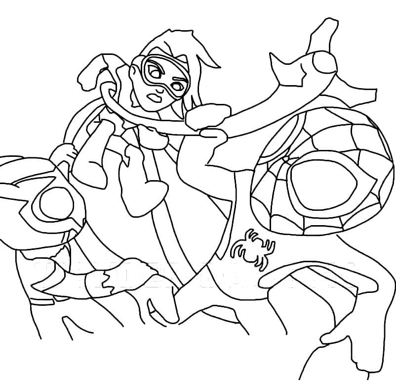 Doctor Octopus vs Spidey Coloring Page - Free Printable Coloring Pages for  Kids
