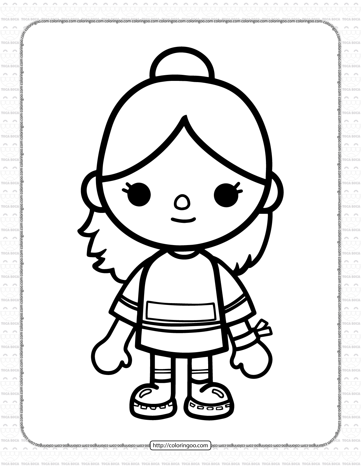 Toca Life Coloring Pages 2 | Coloring pages, Color of life, Paper dolls book