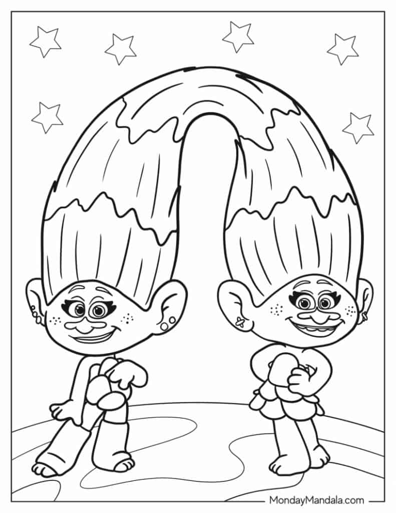 34 Trolls Coloring Pages (Free PDF ...