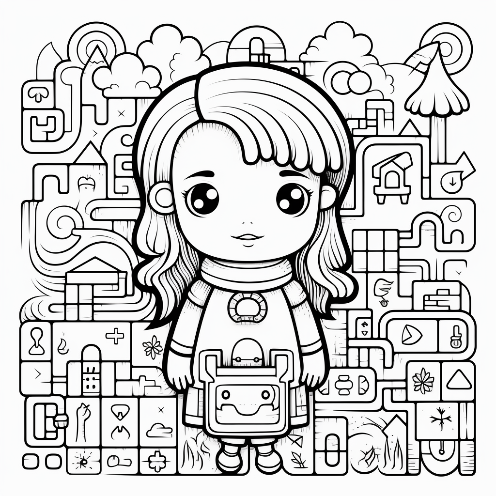 puzzle coloring pages