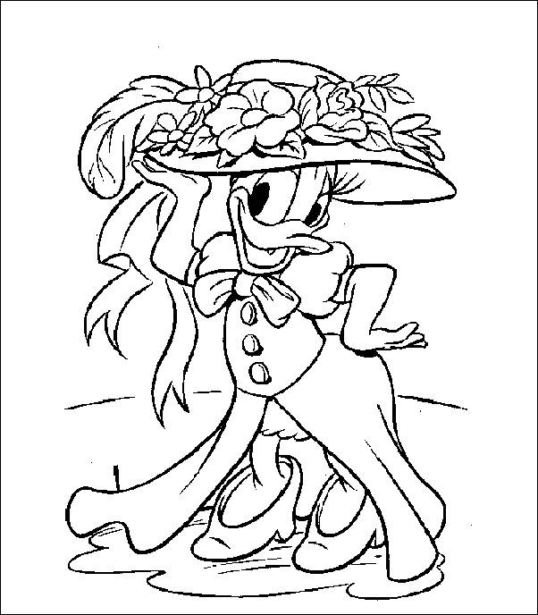 coquette Daisy Duck Coloring Pages ...