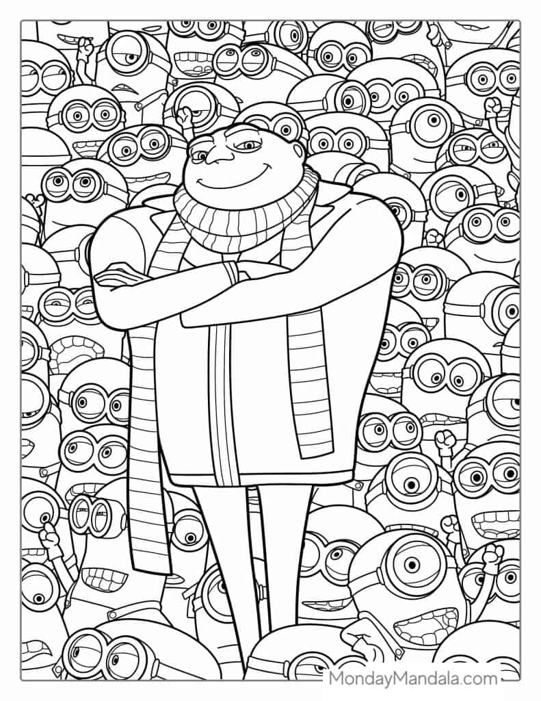 32 Minion Coloring Pages (Free PDF ...