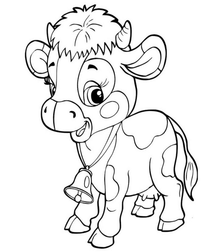 Cow coloring pages ...