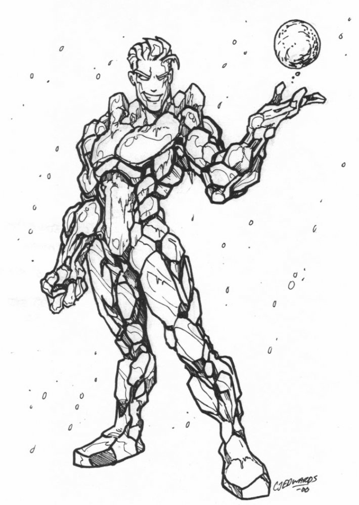 Drawing Iceman #83536 (Superheroes) – Printable coloring pages