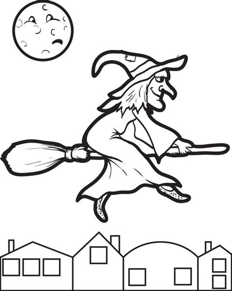 Broom Coloring Pages - Kidsuki