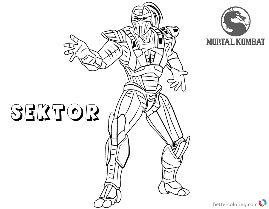 Mortal Kombat 11 Coloring Pages (Page 2) - Line.17QQ.com