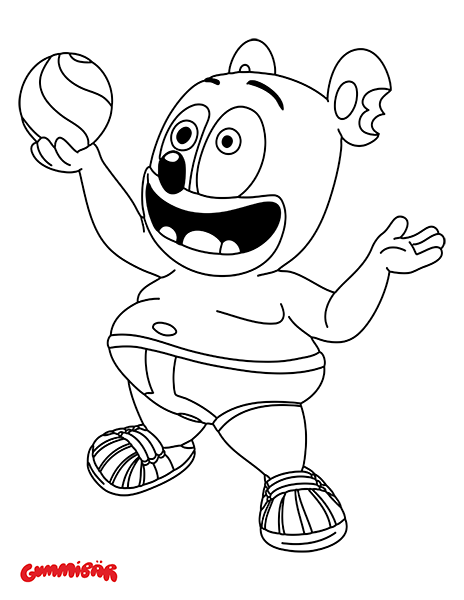 Gummibär (The Gummy Bear) Coloring Page - Coloring Nation