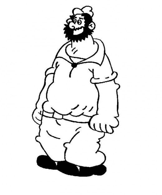 15 Pics of Sailor Man Coloring Pages - Popeye Coloring Pages ...