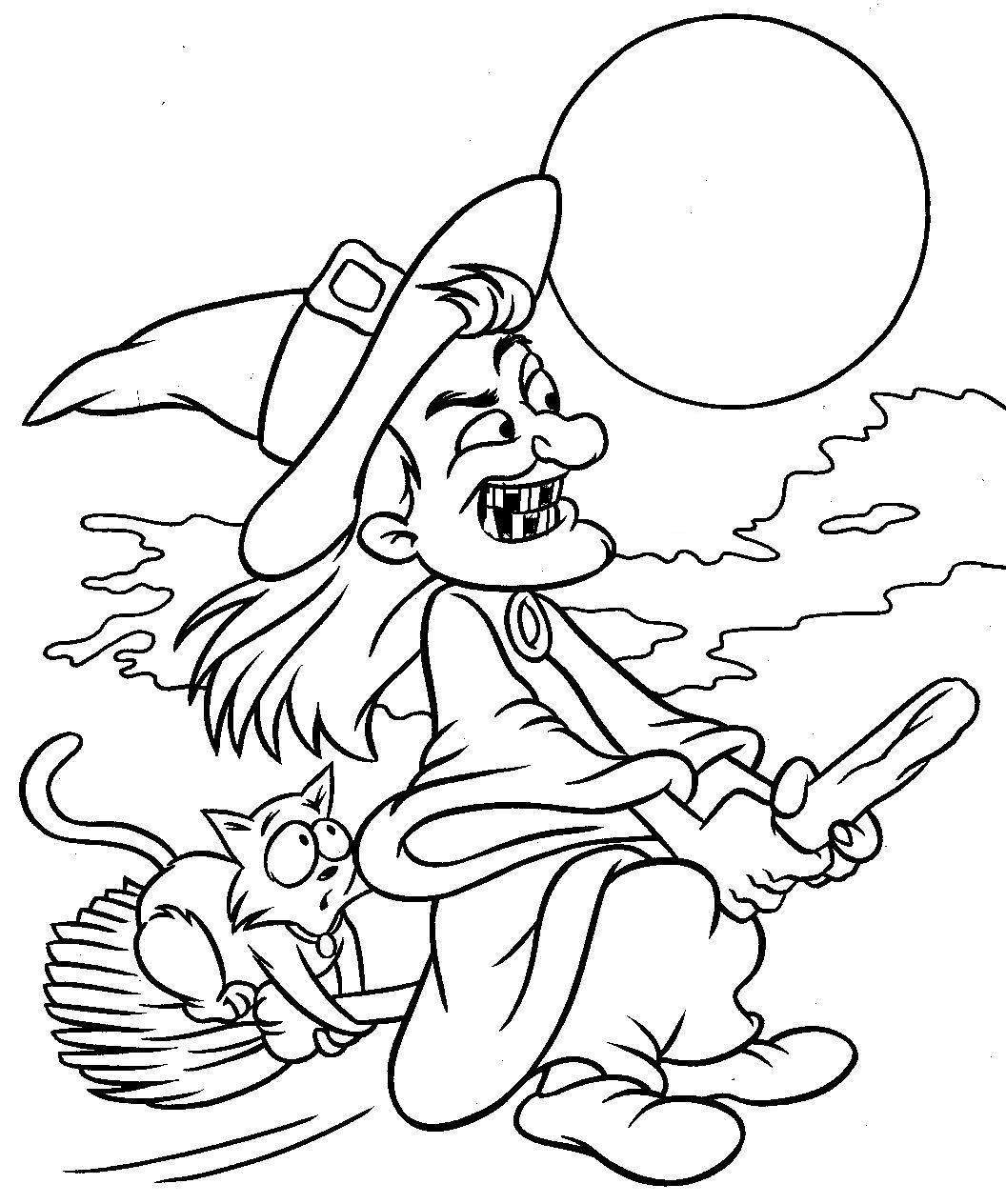 Printable Witch Coloring Pages | Coloring Me