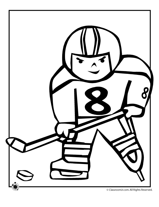 Hockey Coloring Pages | Woo! Jr. Kids Activities : Children's Publishing