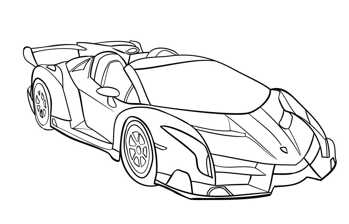 Coloring Pages Lamborghini Car - Print