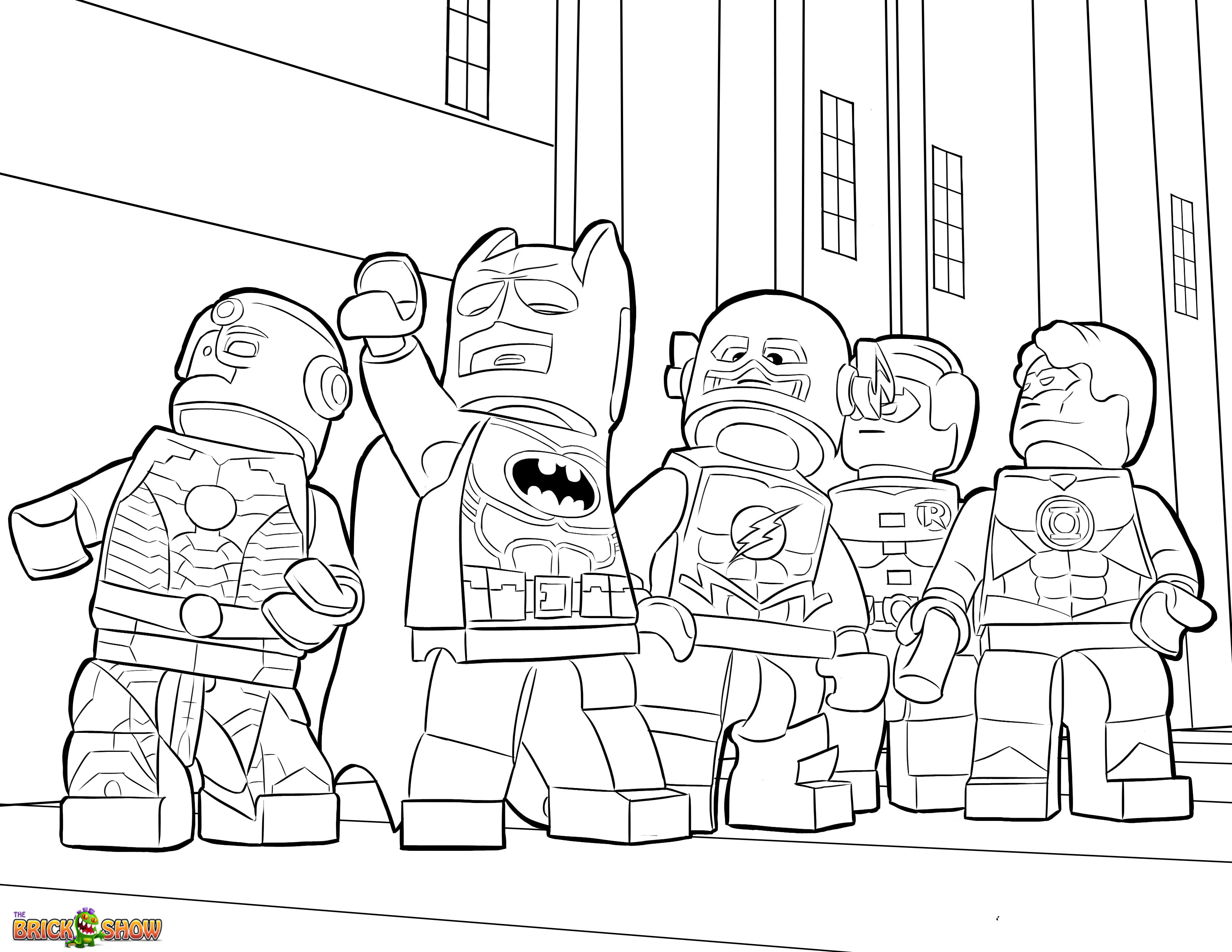 Lego superman coloring pages to download and print for free