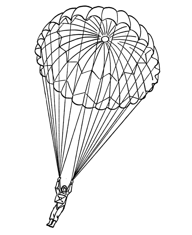 Parachute - Coloring Pages for Kids and for Adults