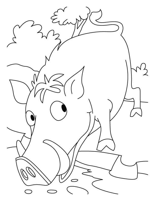 Drawing Boar #14732 (Animals) – Printable coloring pages
