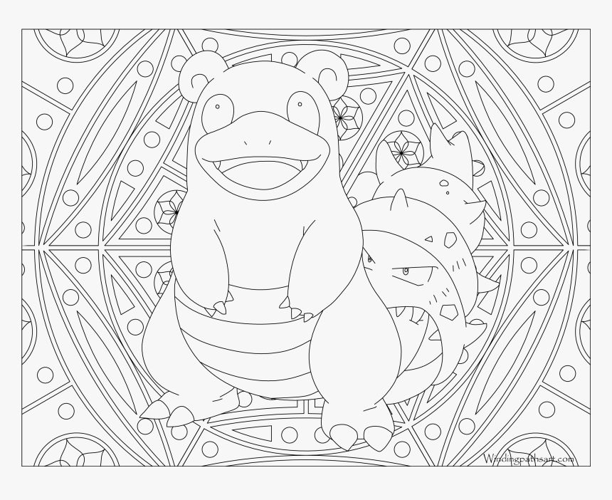 Transparent Slowbro Png - Adult Coloring Pages Pokemon, Png Download -  kindpng