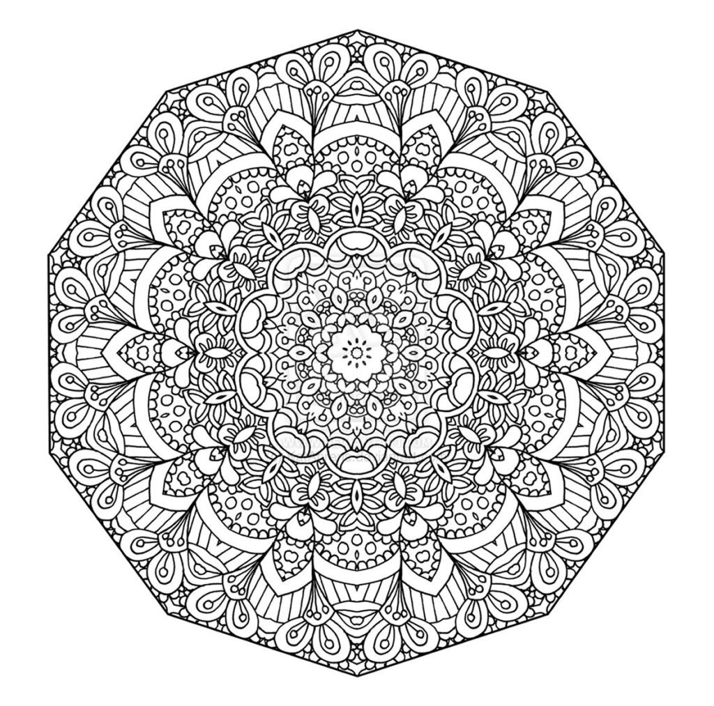 Printable Mandala Coloring Pictures - High Quality Coloring Pages