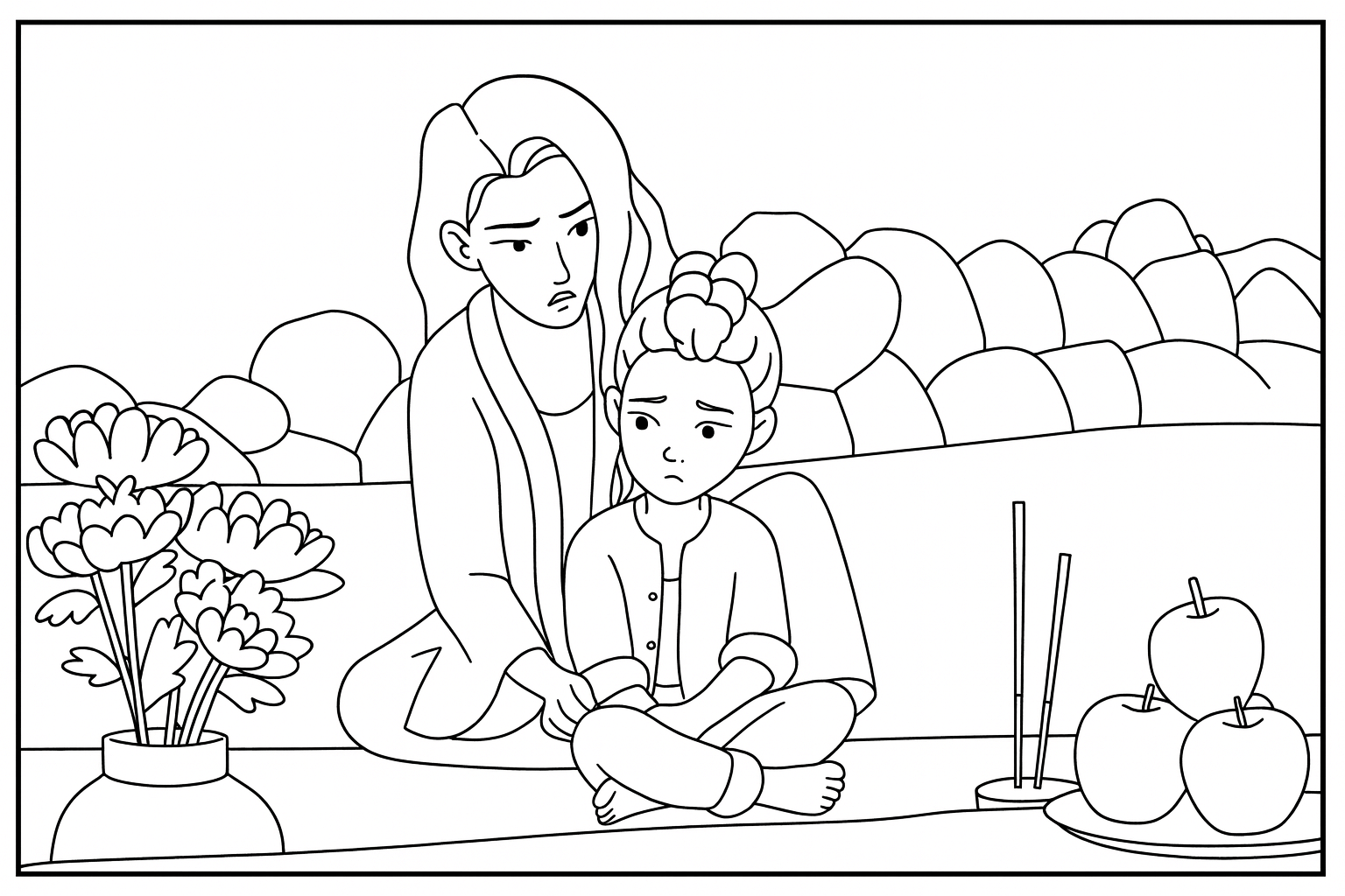 Free Celine Helps Rumi Coloring Pages – KPop Demon Hunters (Printable)