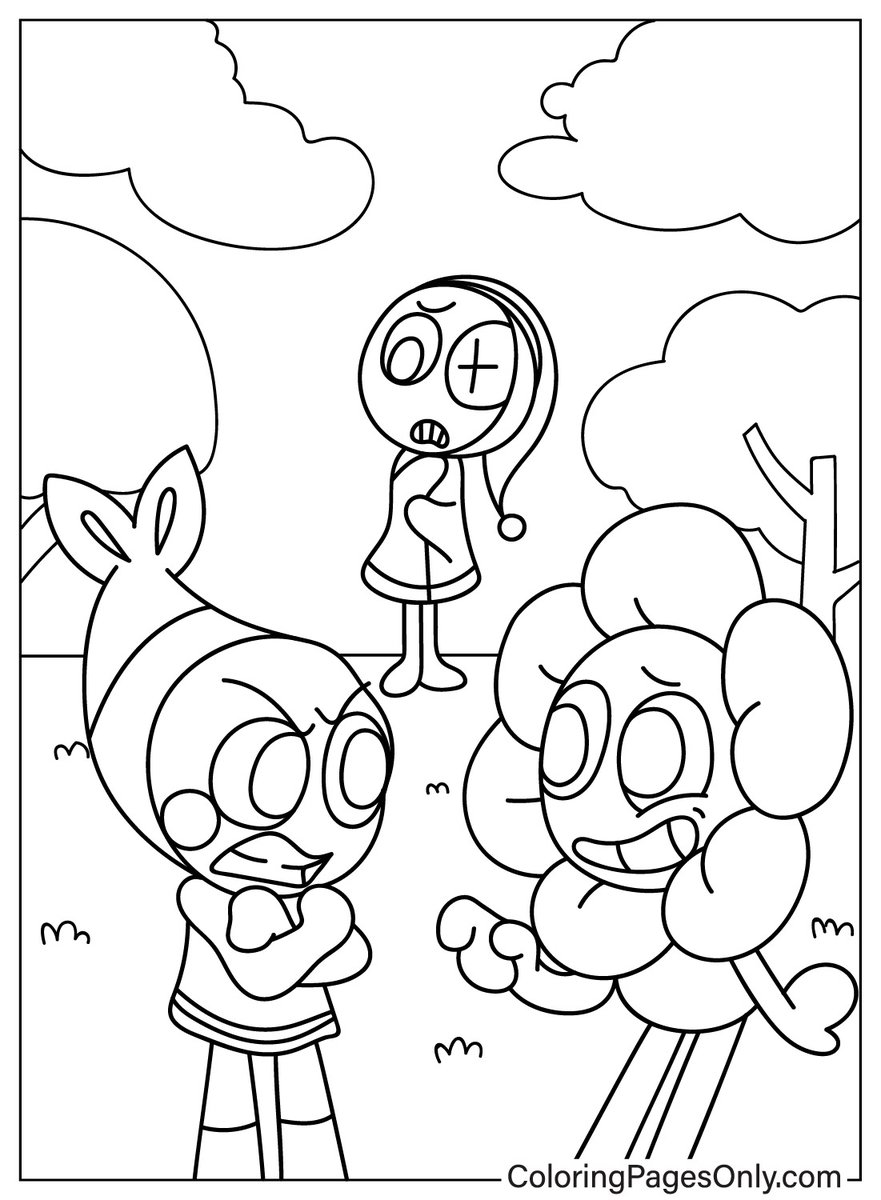 Dandy's World coloring pages ...