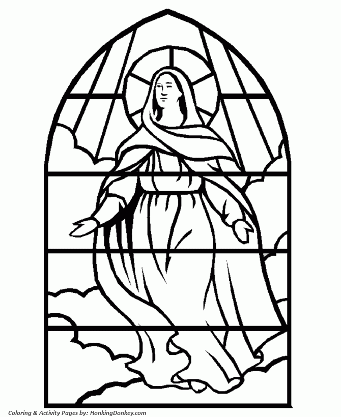 Catholic Coloring Pages Mary - High Quality Coloring Pages