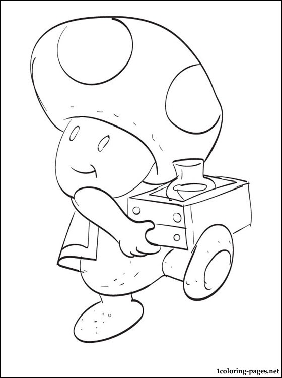 Super Mario Toad Coloring Pages - Get Coloring Pages