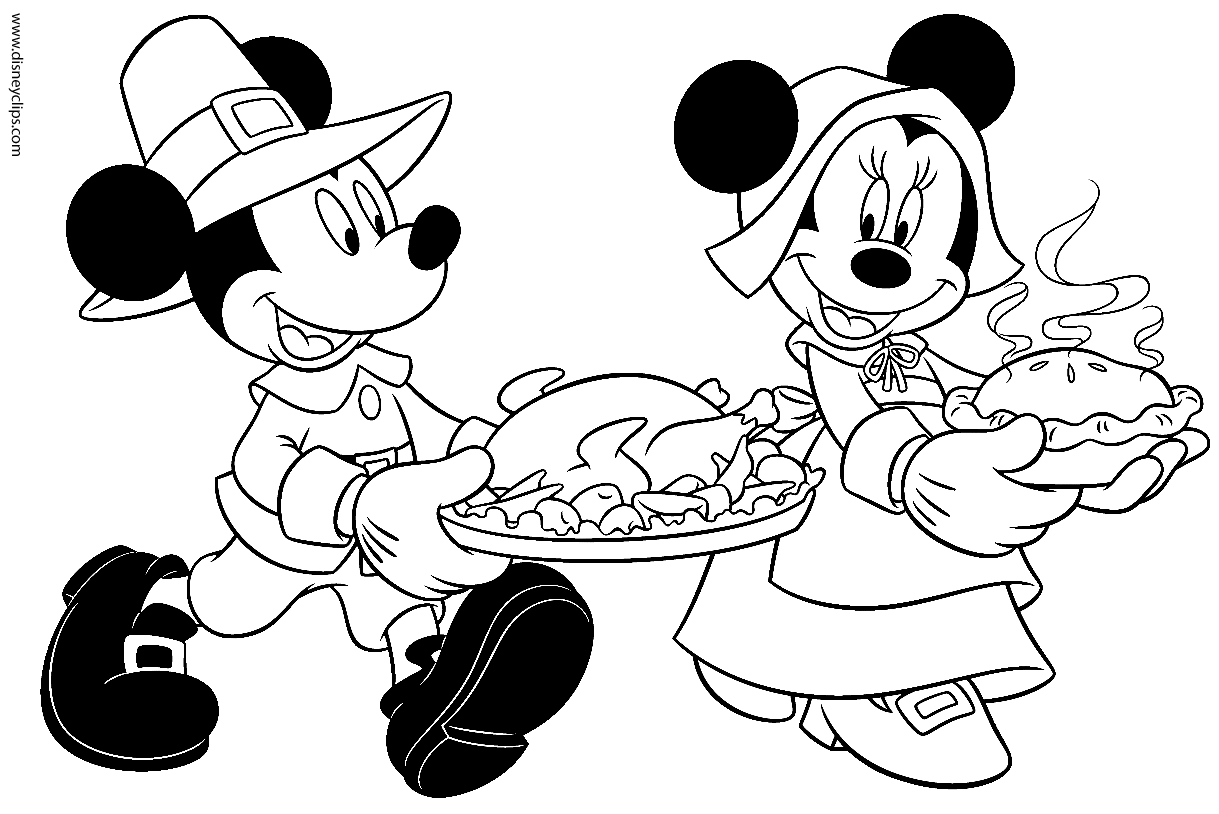 Free Disney Thanksgiving Coloring Pages - #DisneyColoringPages - I ...