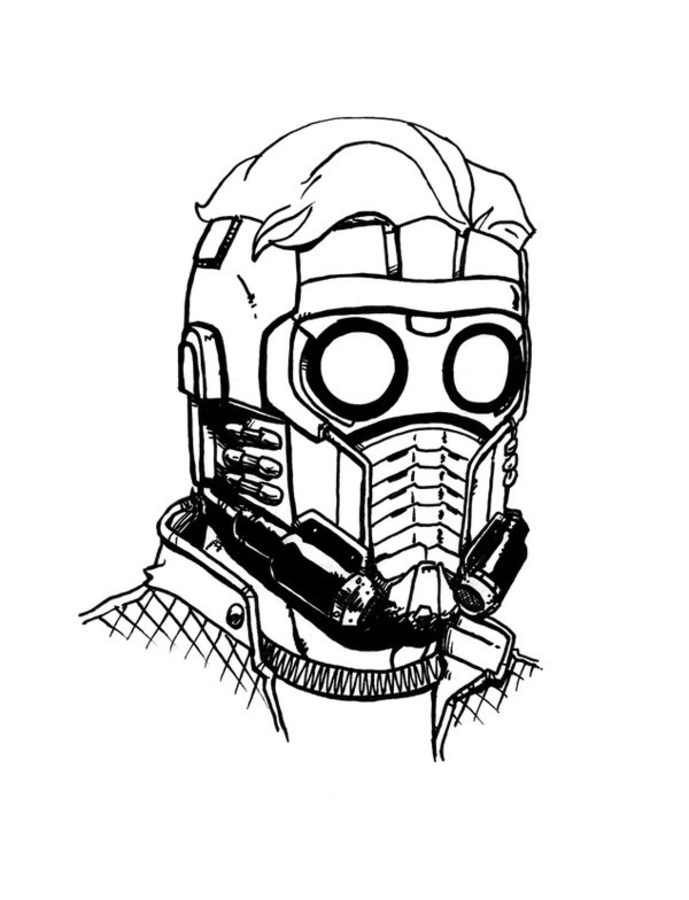 Coloring pages: Coloring pages: Star-Lord, printable for kids & adults, free