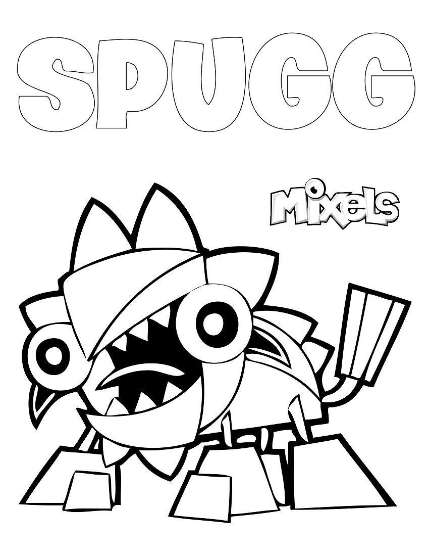 Spugg Mixels Coloring Page - Free Printable Coloring Pages for Kids