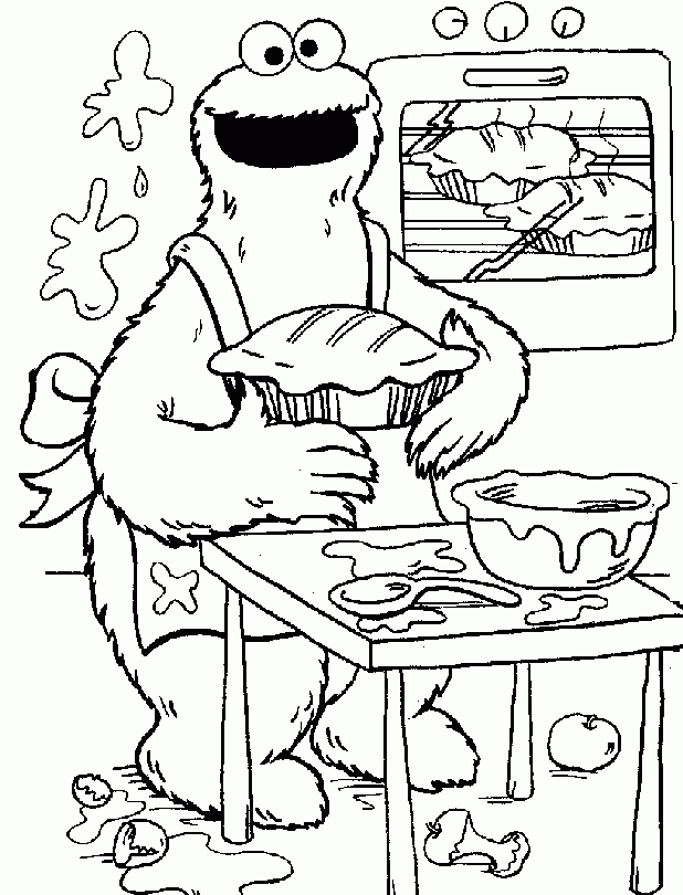 Related Sesame Street Coloring Pages item-12803, Sesame Street ...