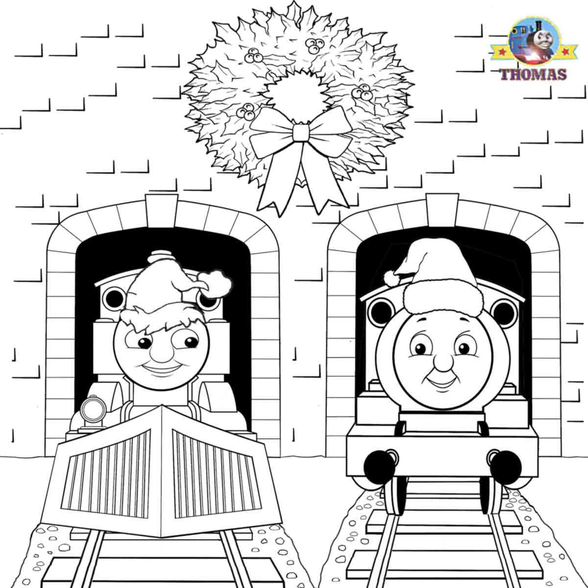 FREE Christmas Coloring Pages For Kids Printable Thomas Snow ...