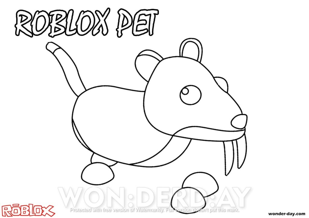 Coloring pages Adopt Me. Print for free | Wonder-day.com