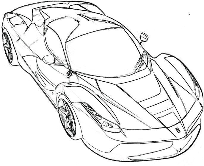 8 Wonnegül Ferrari Coloriage Collection - COLORIAGE | Coloriage, Coloriage  voiture de sport, Jeux coloriage