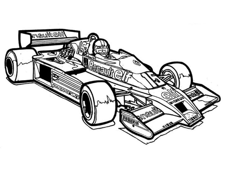 vehicle/… | Race car coloring pages ...