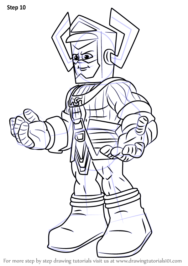 Learn How to Draw Galactus from The Super Hero Squad Show (The Super Hero  Squad Show) Step by Step : Drawing Tutorials
